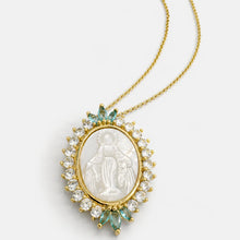 Cargar imagen en el visor de la galería, Virgen María Milagrosa Turquesa Oro 18k | Llena de Gracia Ecuador