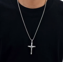 Cargar imagen en el visor de la galería, Cadena Crucifijo, Plata