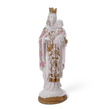 Load image into Gallery viewer, Figura de la Virgen del Carmen con rosas pintadas a mano, de Llena de Gracia