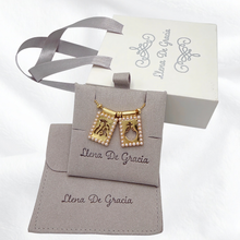 Load image into Gallery viewer, Escapularios Virgen del Carmen y Sagrado Corazón -Oro 14k