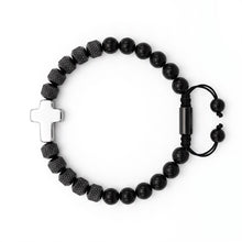 Cargar imagen en el visor de la galería, Pulsera Vértice en plata, joyería religiosa | Llena de Gracia Ecuador