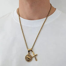 Cargar imagen en el visor de la galería, Cadena Cruz de Oración Oro 18k | Llena de Gracia Ecuador