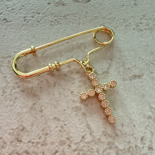 Cargar imagen en el visor de la galería, Pin Cruz, Oro 14k