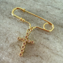 Cargar imagen en el visor de la galería, Pin Cruz, Oro 14k