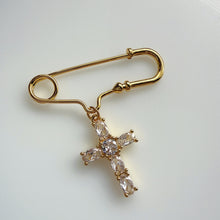Load image into Gallery viewer, Pin Cruz Mosaico, Oro 14k