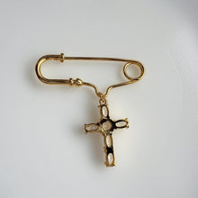Cargar imagen en el visor de la galería, Pin Cruz Mosaico, Oro 14k