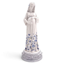 Load image into Gallery viewer, Figura de la Virgen de la Dulce Espera diseño Iris, pintada a mano, de Llena de Gracia