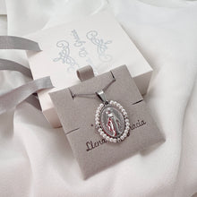 Cargar imagen en el visor de la galería, Cadena con Medalla de la Virgen María, Plata 925