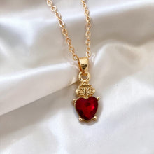 Cargar imagen en el visor de la galería, Cristal del Sagrado Corazón Mini Oro 18k | Llena de Gracia Ecuador