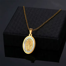 Load image into Gallery viewer, Cadena con dije de Medalla Milagrosa Oro 14k