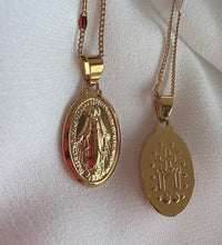 Load image into Gallery viewer, Cadena Virgen Medalla Milagrosa, Oro 14k
