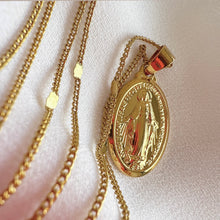 Load image into Gallery viewer, Cadena Virgen Medalla Milagrosa, Oro 14k

