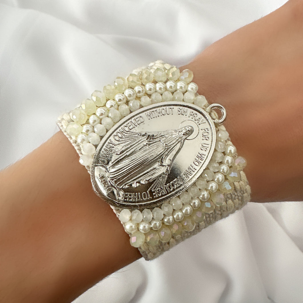 Pulsera Tejida Virgen Maria - Vera