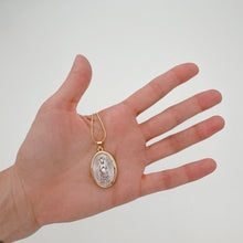 Cargar imagen en el visor de la galería, Cadena con Medallón de Virgen de Fátima, Plata 925
