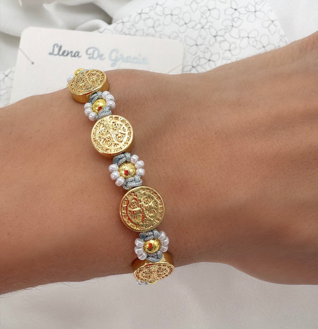 Pulsera San Benito Floreada