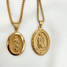 Cargar imagen en el visor de la galería, Medallón Guadalupe Oro 14k | Llena de Gracia Ecuador
