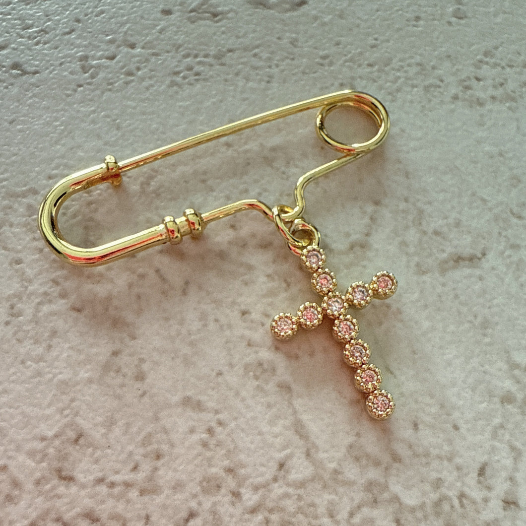 Pin Cruz, Oro 14k