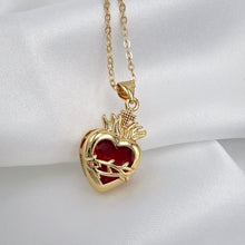 Cargar imagen en el visor de la galería, Sagrado Corazón  Cristal L , Oro 14k
