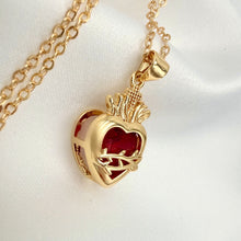 Cargar imagen en el visor de la galería, Sagrado Corazón  Cristal L , Oro 14k
