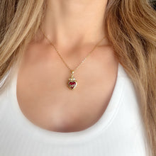 Cargar imagen en el visor de la galería, Sagrado Corazón  Cristal L , Oro 14k

