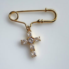 Load image into Gallery viewer, Pin Cruz Mosaico, Oro 14k
