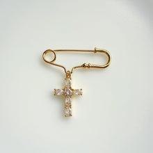 Load image into Gallery viewer, Pin Cruz Mosaico, Oro 14k
