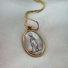 Load image into Gallery viewer, Cadena con Medallón de Virgen de Fátima, Plata 925
