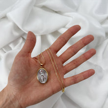 Load image into Gallery viewer, Cadena con Medallón de Virgen de Fátima, Plata 925
