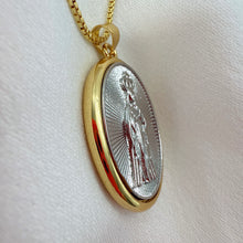 Load image into Gallery viewer, Cadena con Medallón de Virgen de Fátima, Plata 925
