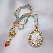 Cargar imagen en el visor de la galería, Collar de Guadalupe chapado en Oro 14k
