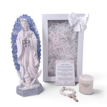 Load image into Gallery viewer, Virgen de Guadalupe Lirio, figura religiosa pintada a mano | Llena de Gracia Ecuador
