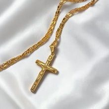 Cargar imagen en el visor de la galería, Cruz Bendita Oro 18k | Llena de Gracia Ecuador
