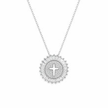 Cargar imagen en el visor de la galería, Medallón de Cruz Luminosa, Plata
