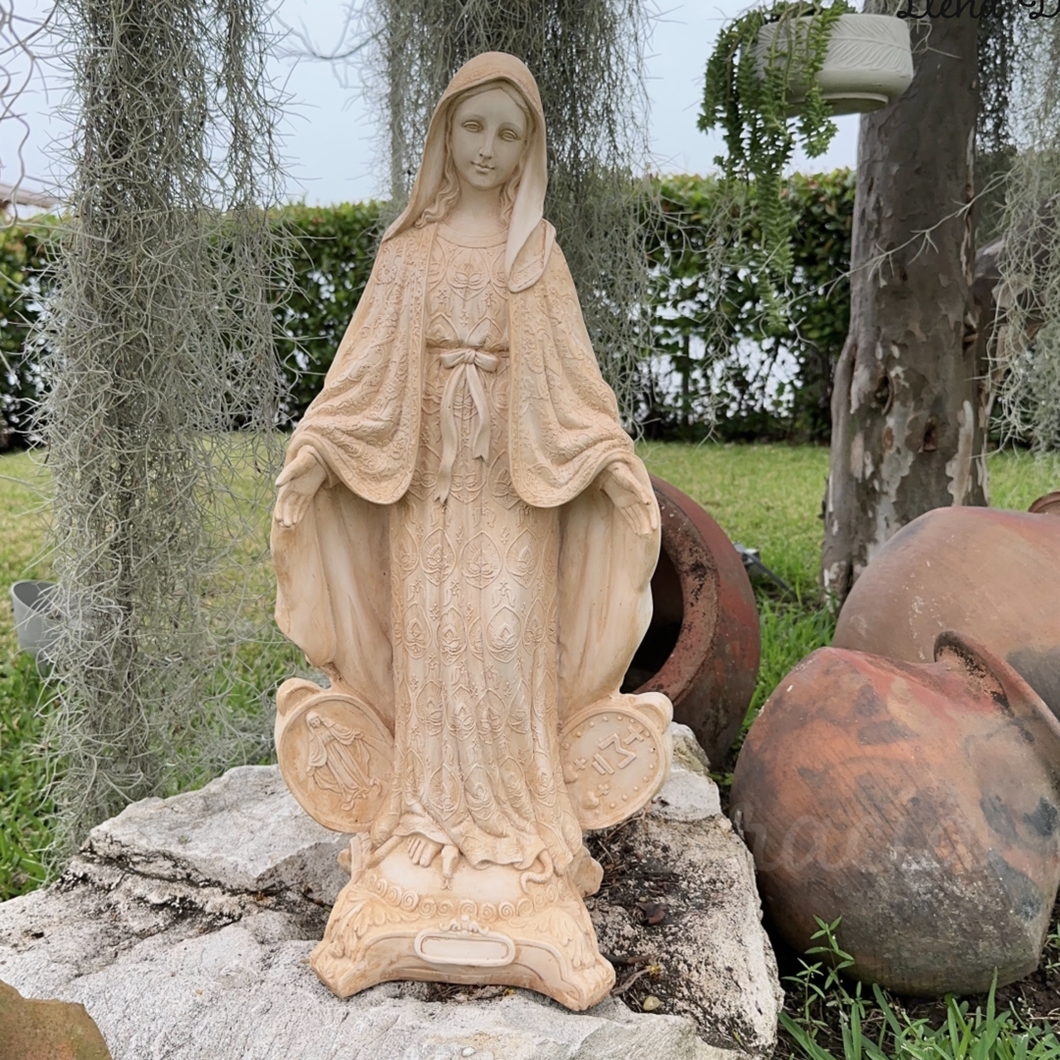 Virgen Maria Medalla Milagrosa para Jardín/gruta