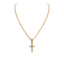 Load image into Gallery viewer, Cadena Llena de Gracia con dije de Cristo en oro 18k, ideal para primera comunión, diseño elegante y delicado.
