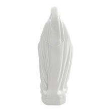 Cargar imagen en el visor de la galería, Figura decorativa de la Virgen María Milagrosa Llena de Gracia en color blanco puro con acabado elegante
