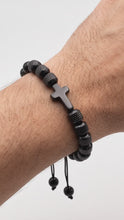 Cargar y reproducir el video en el visor de la galería, Pulsera religiosa para hombre

