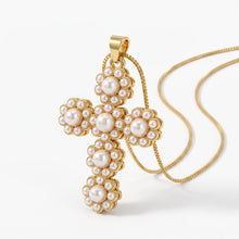 Load image into Gallery viewer, Cruz Floreada,  Oro 18k

