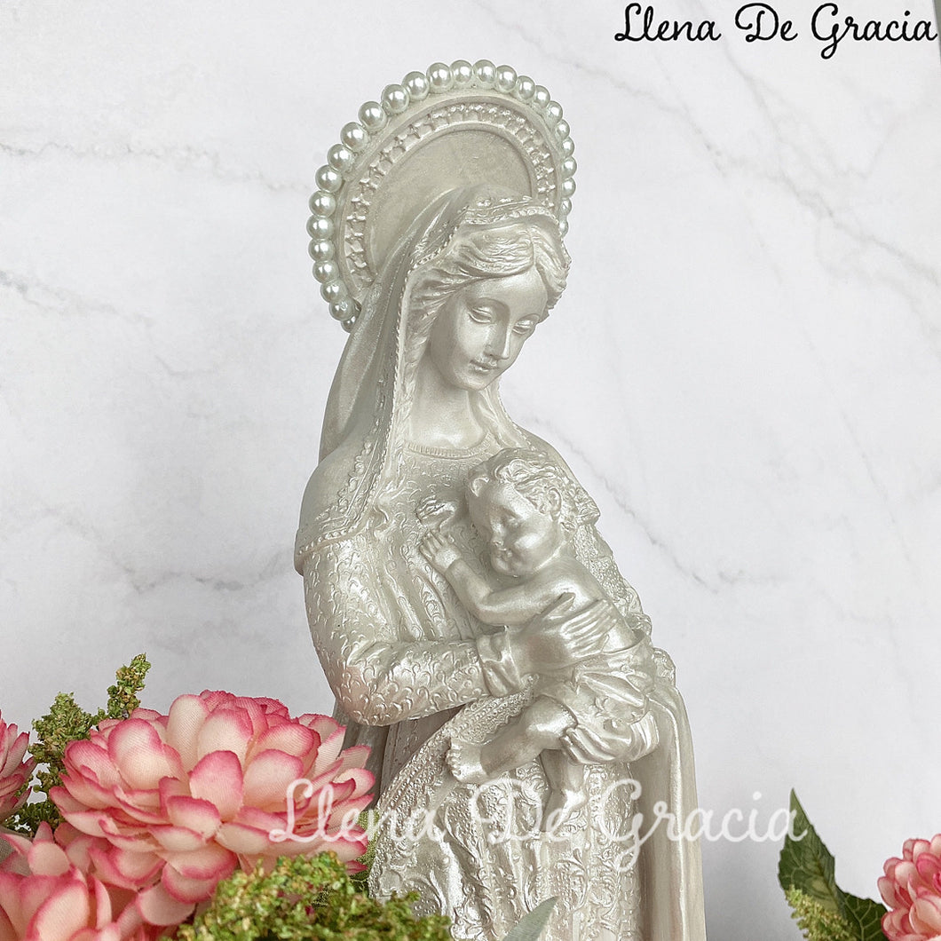 Virgen de la Salud  Blanco Perla